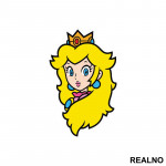 Princeza Breskvica - Crtež - Super Mario - Nalepnica