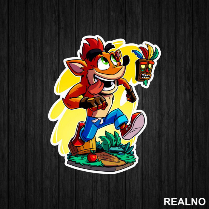 Crash Bandicoot - Running - Nalepnica
