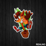 Crash Bandicoot - Jump - Nalepnica