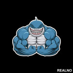 Napucana Ajkula - Strong Shark - Trening - Nalepnica