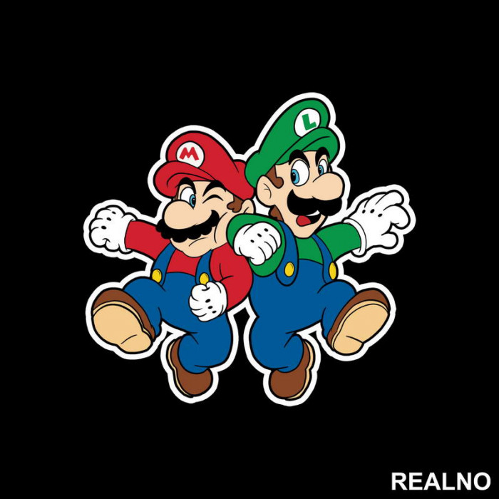 Braća Se Tuku - Super Mario - Nalepnica