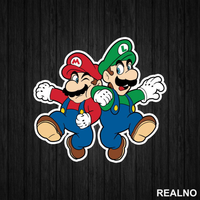 Braća Se Tuku - Super Mario - Nalepnica
