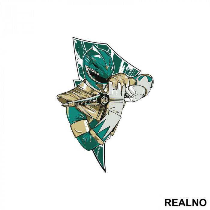 Green Power Ranger - Nalepnica