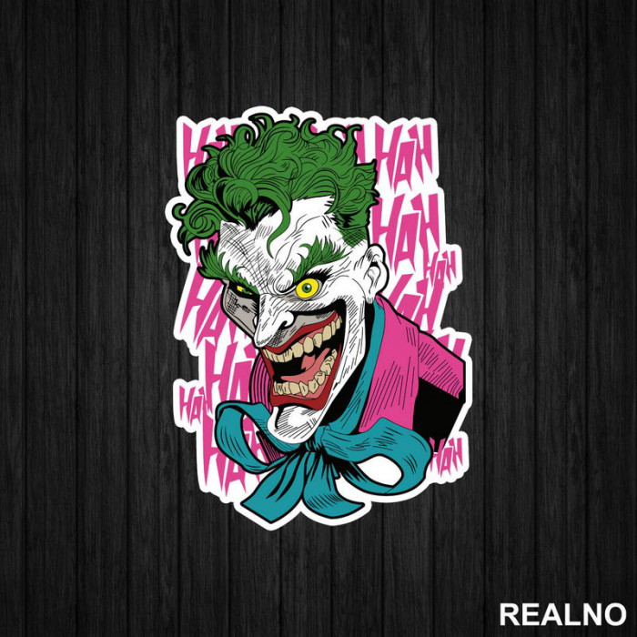 Crazy Smile - Joker - Nalepnica