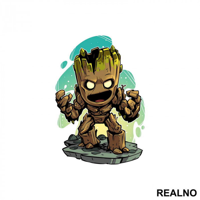 Caricature - Groot - Guardians of the Galaxy - Nalepnica