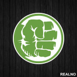 Green Fist - Hulk - Nalepnica