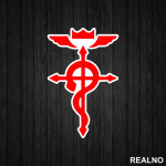 The Flamel - Red - Fullmetal Alchemist - Anime - Nalepnica
