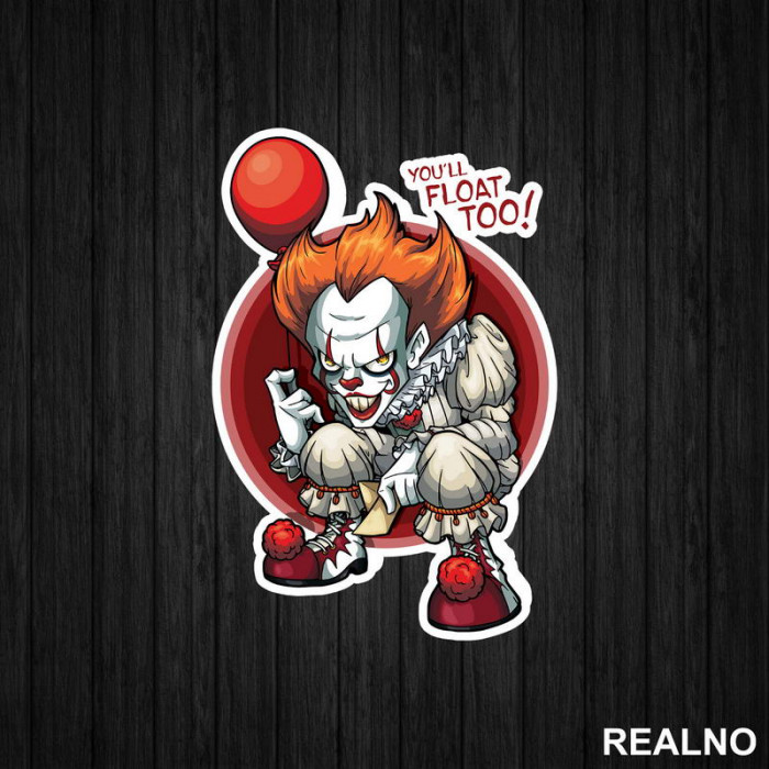 Pennywise - Ballon - Horror - Filmovi - Nalepnica