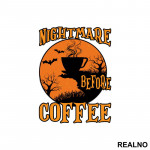 Nightmare Before Coffee - Kafa - Nalepnica