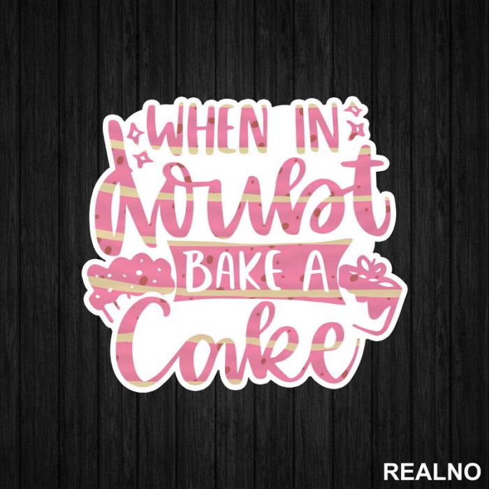 Bake A Cake - Food - Hrana - Nalepnica