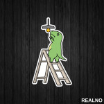 T-Rex Menja Sijalicu - Humor - Nalepnica