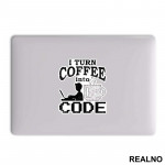 Coffee Into Code - Geek - Nalepnica