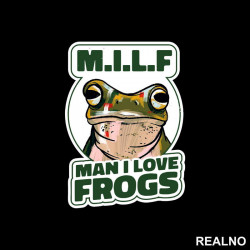Man I Love Frogs - Životinje - Nalepnica Man I Love Frogs - Životinje - Nalepnica