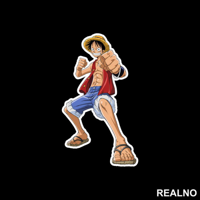 Ready For Attack - Luffy - One Piece - Nalepnica