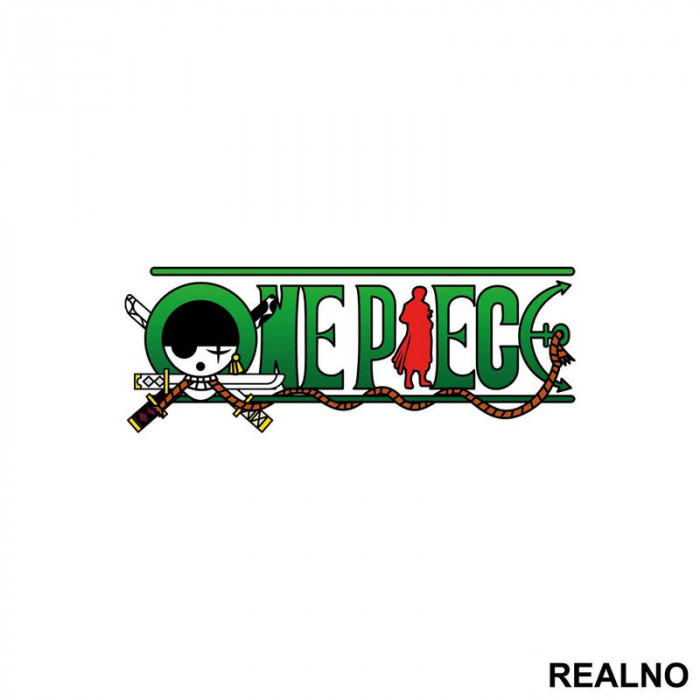 Logo - Zoro - One Piece - Nalepnica
