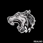 Vuk Napada - Wolf - Životinje - Nalepnica