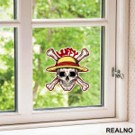 Luffy Skull - One Piece - Nalepnica