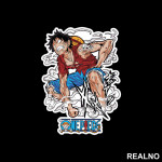 Angry Luffy - One Piece - Nalepnica