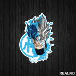 Half Face - Goku - Dragon Ball - Nalepnica