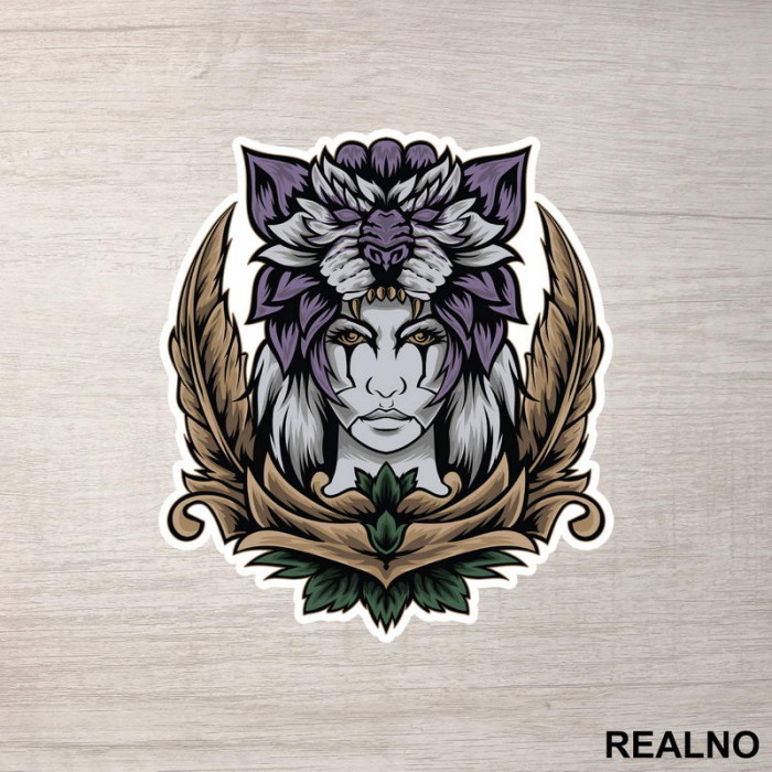 Ratnica - Skull - Art - Nalepnica