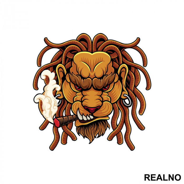 Rasta - Lav - Lion - Životinje - Nalepnica