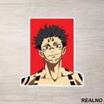 Ryomen Sukuna - Jujutsu Kaisen - Nalepnica