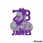 Purple James - NBA - Košarka - Nalepnica