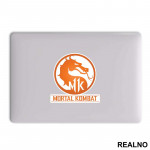 Orange Logo - Mortal Kombat - Nalepnica