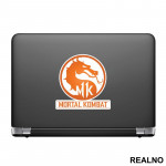 Orange Logo - Mortal Kombat - Nalepnica