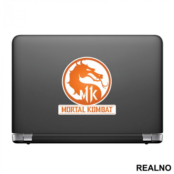 Orange Logo - Mortal Kombat - Nalepnica