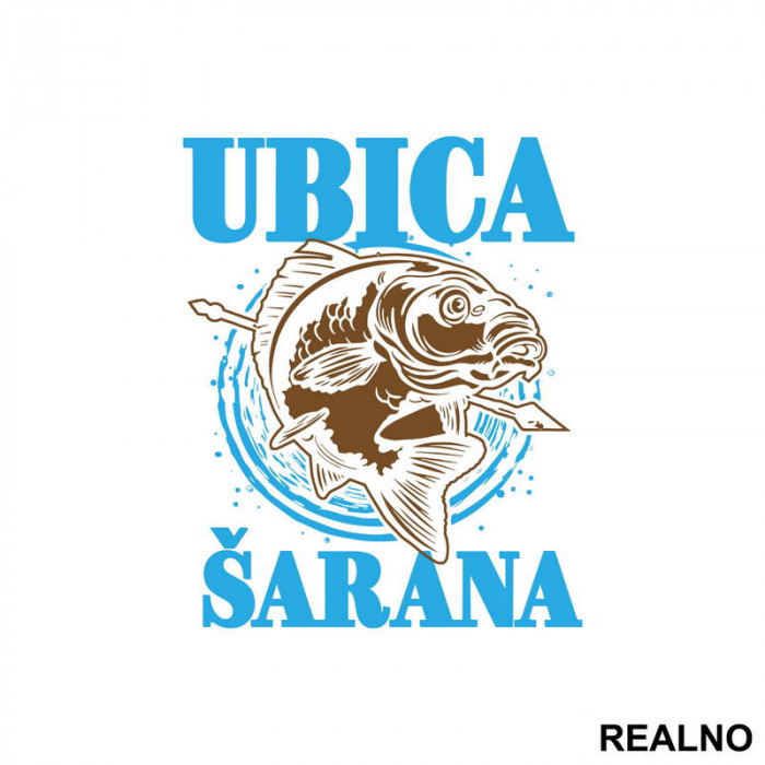 Ubica Šarana - Pecanje - Fishing - Nalepnica