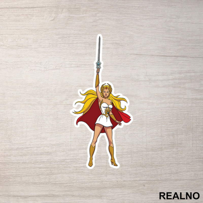 She Ra - Podignuti Mač - Masters of the Universe - Nalepnica