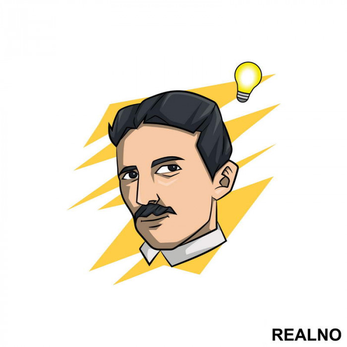 Nikola Tesla - Sijalica I Struja - Nalepnica