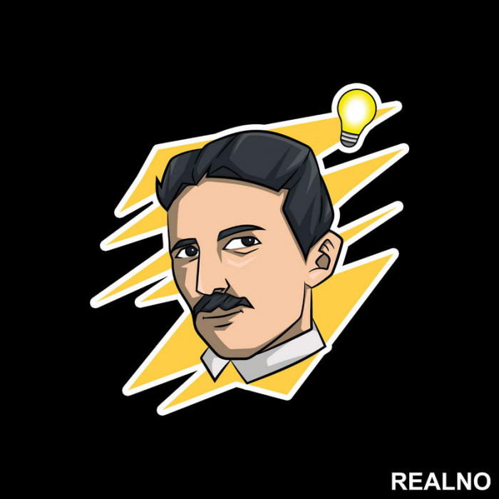 Nikola Tesla - Sijalica I Struja - Nalepnica