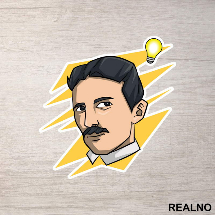 Nikola Tesla - Sijalica I Struja - Nalepnica