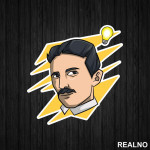 Nikola Tesla - Sijalica I Struja - Nalepnica