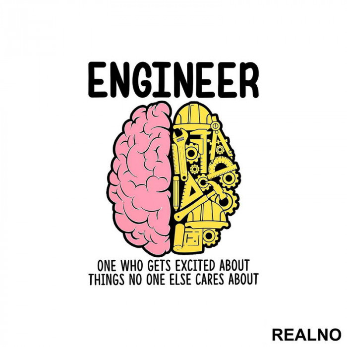 Engineer - One Who Gets Excited - Geek - Nalepnica