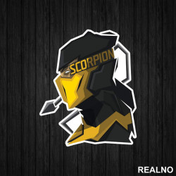 Scorpion Lines - Mortal Kombat - Nalepnica Scorpion Lines - Mortal Kombat - Nalepnica