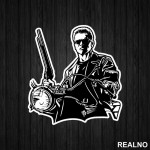 On The Motorcycle - Terminator - Filmovi - Nalepnica