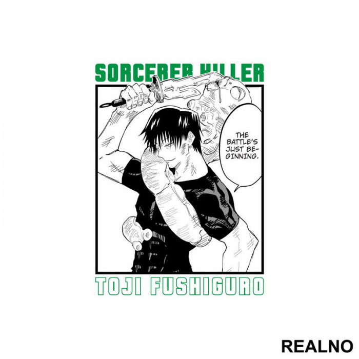 Sorcerer Killer - Toji - Jujutsu Kaisen - Nalepnica