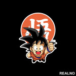 Kid Goku Smiling - Dragon Ball - Nalepnica