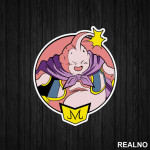 Majin Buu - Circle - Goku - Dragon Ball - Nalepnica