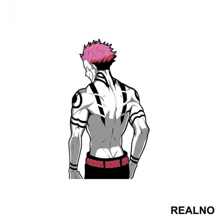 Sukuna - Back Turned - Jujutsu Kaisen - Nalepnica