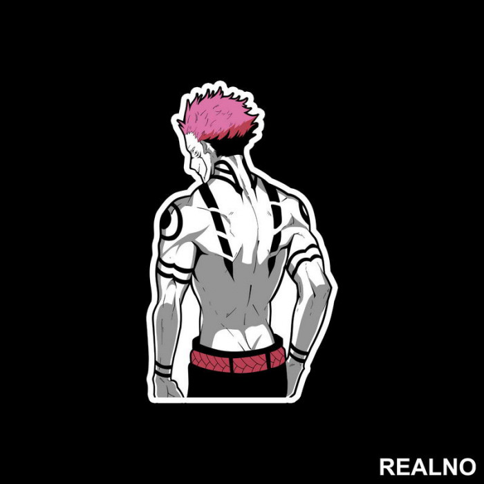 Sukuna - Back Turned - Jujutsu Kaisen - Nalepnica