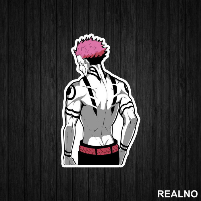 Sukuna - Back Turned - Jujutsu Kaisen - Nalepnica