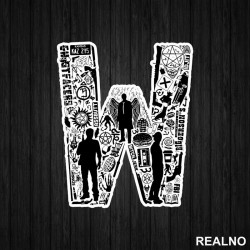 Wincheste Symbols - Supernatural - Nalepnica Wincheste Symbols - Supernatural - Nalepnica
