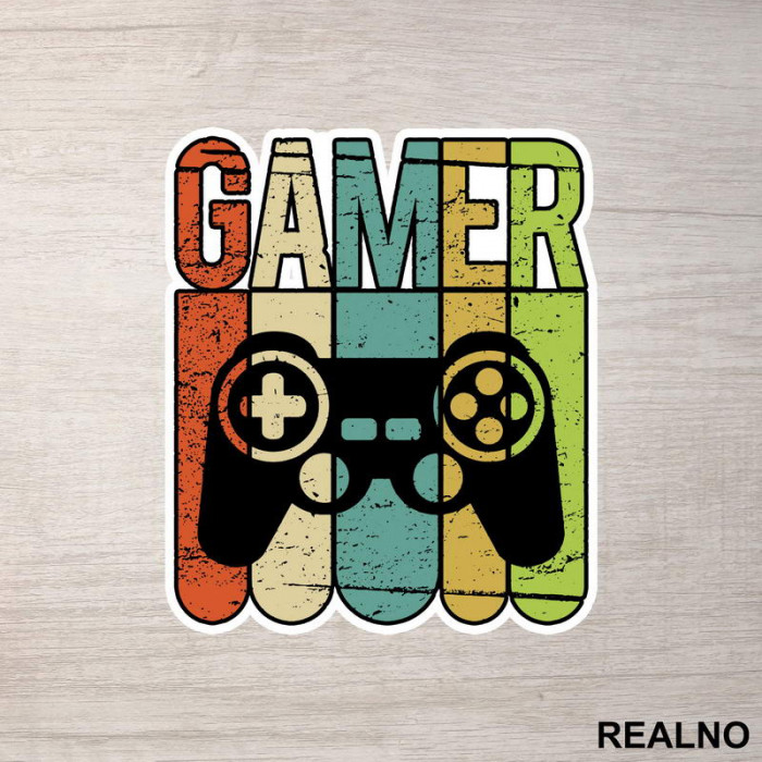 Gamer - Colors And Lines - Games - Nalepnica