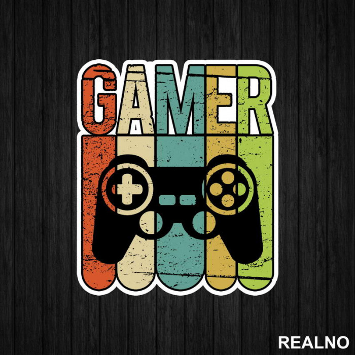 Gamer - Colors And Lines - Games - Nalepnica