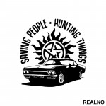 Saving People, Hunting Things - Baby - Shadow - Supernatural - Nalepnica