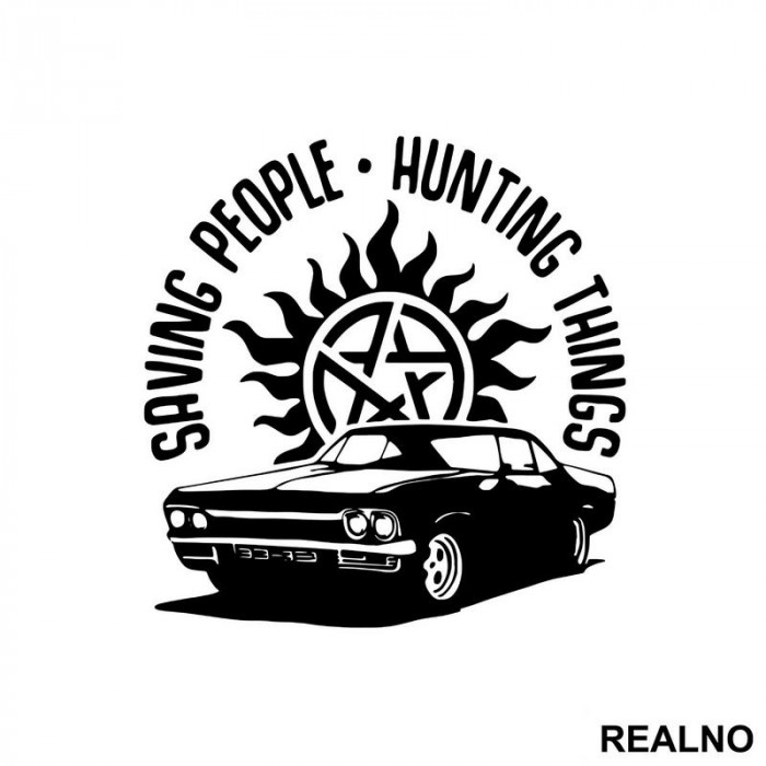 Saving People, Hunting Things - Baby - Shadow - Supernatural - Nalepnica